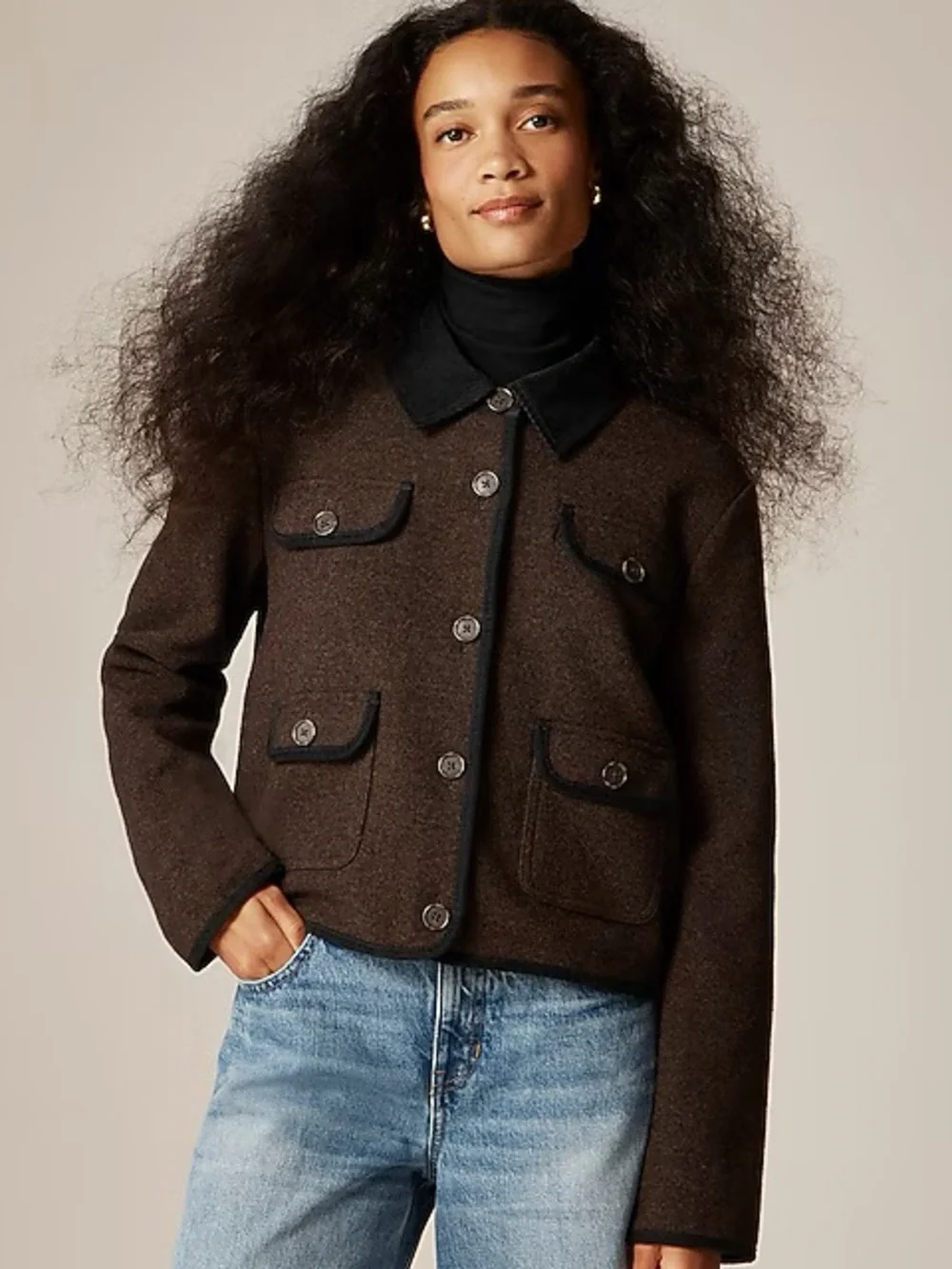 J Crew Knit jacket in wool blend - Picture 2 of 4